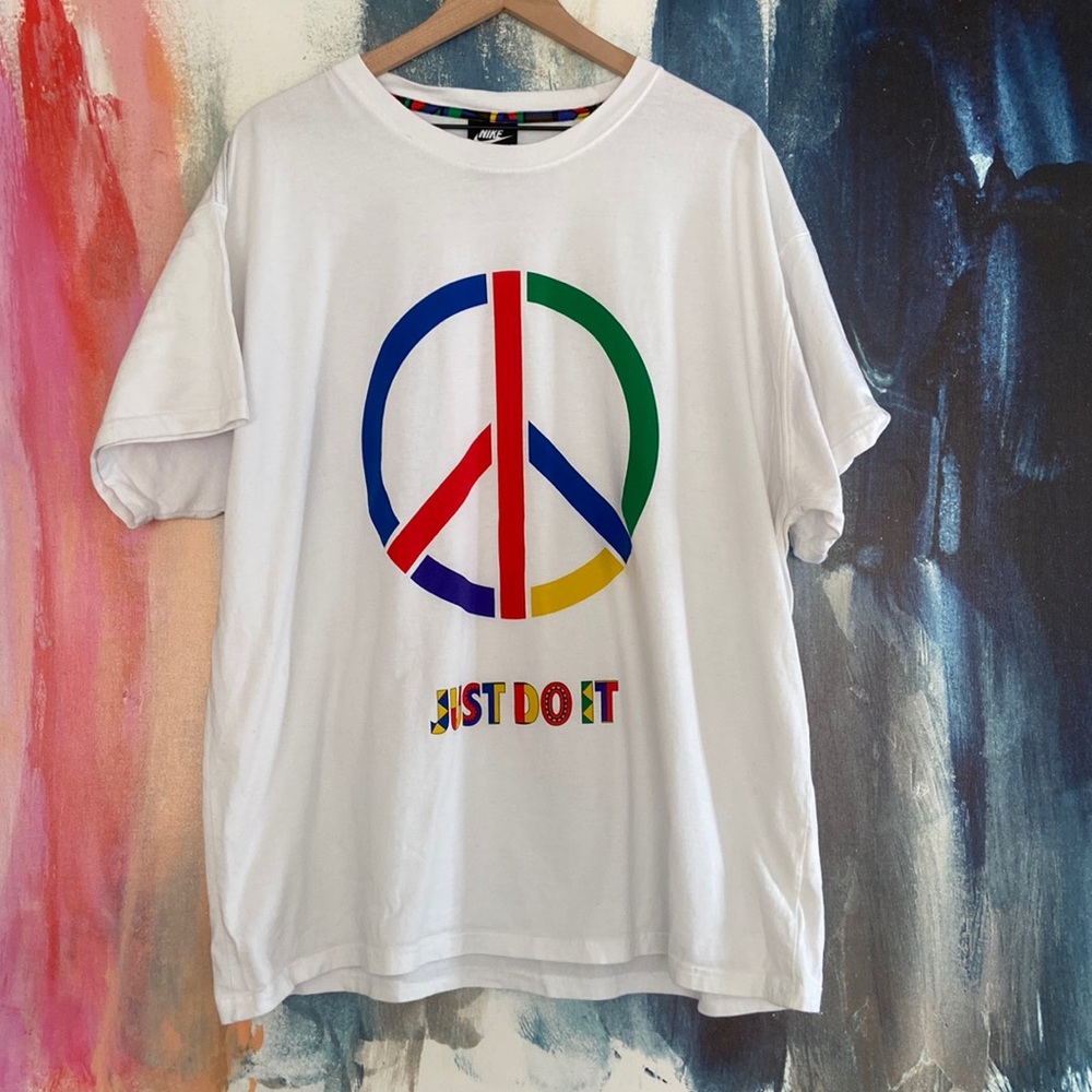🔥EC🔥Nike Front/Back Design Just Do It Patch on the Back 100% Cotton T-shirt.